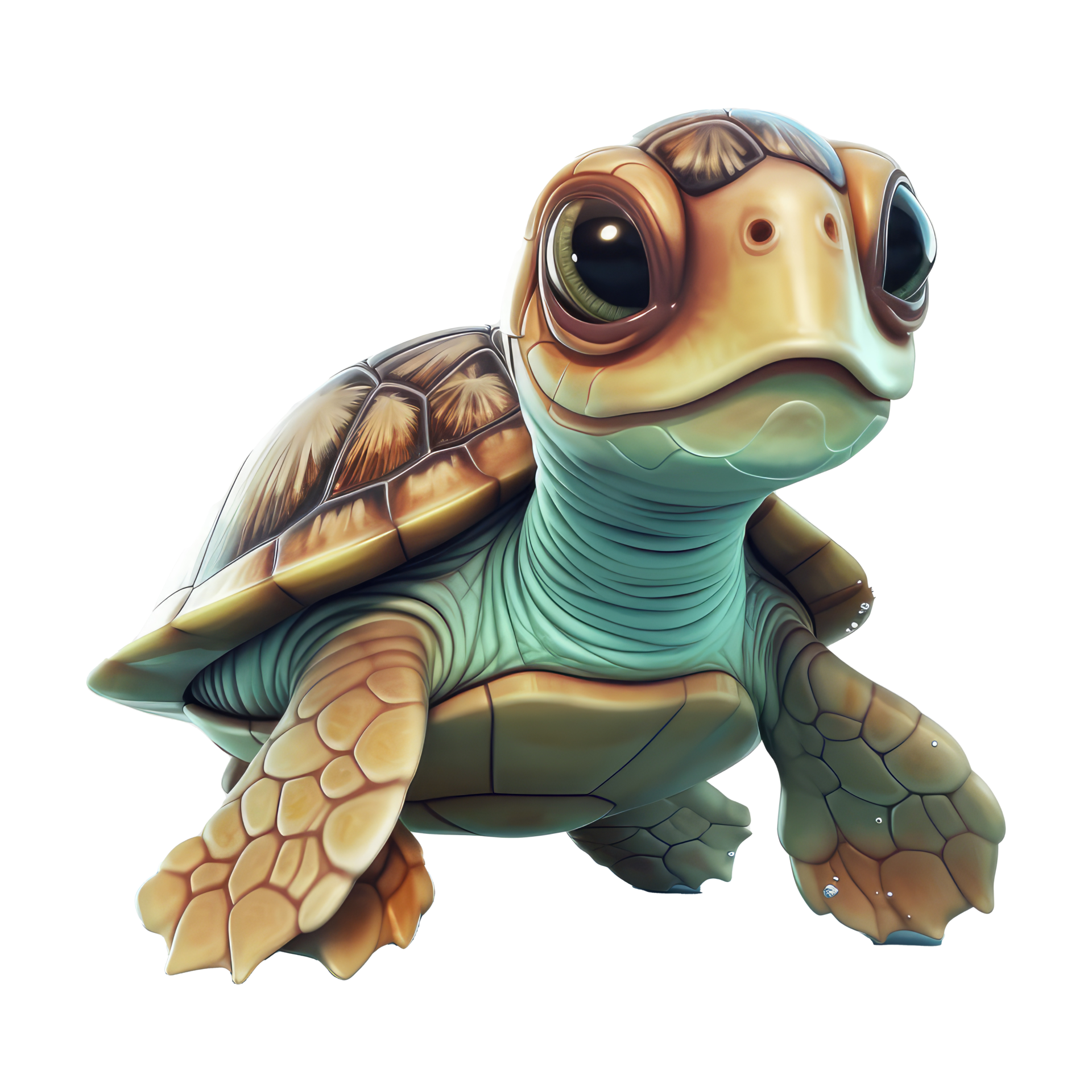 Meet the cutest turtle you’ve ever seen! 🐢💖 This adorable digita…